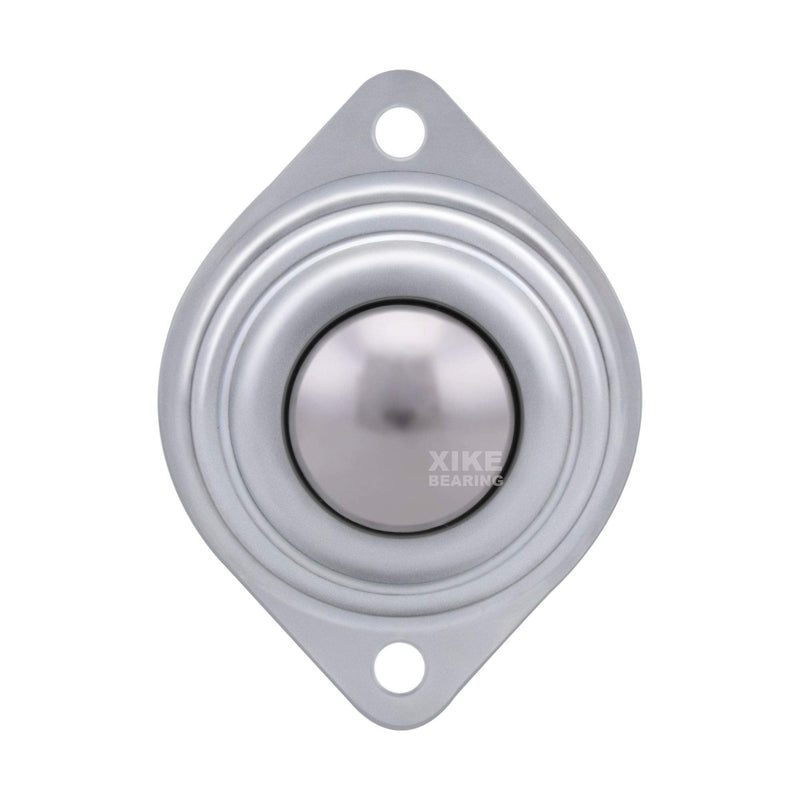 XiKe 8 Pack 3/4" Roller Ball Transfer Bearings, Hard Chrome Steel Ball Transfer Unit with Swivel Ball Caster Rollers, Used for Roller Stand, Conveyors,Transfer Equipment and Transmission System