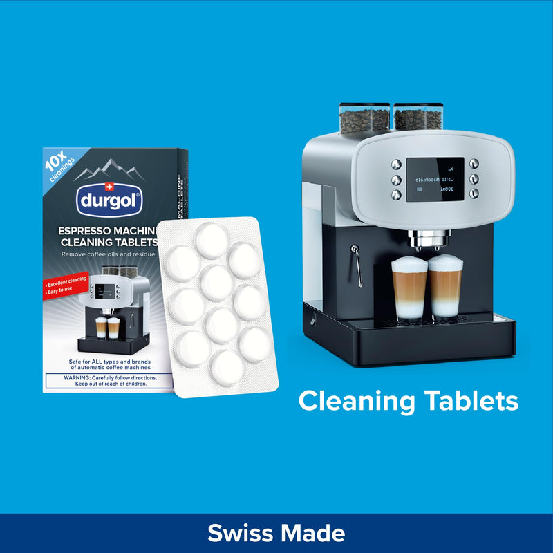 Durgol Espresso Machine and Coffee Maker Cleaning Tablets, 10 count 10 Count (Pack of 1)