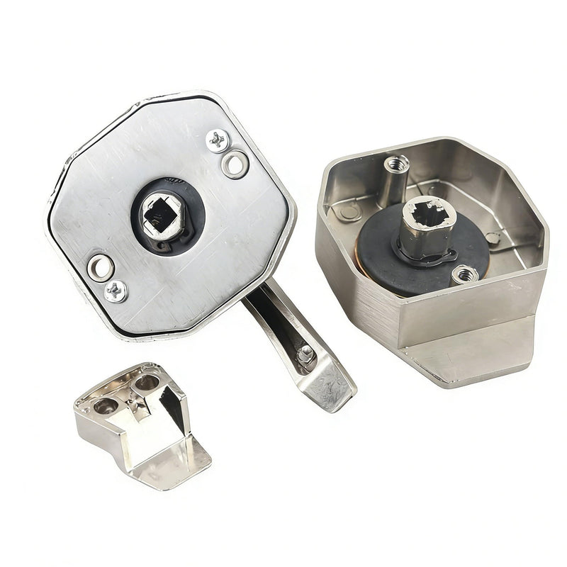 Premium Stainless Steel Toilet Partition Lock with Silent Operation - Luxury Bathroom Privacy Latch with Occupancy Indicator for Commercial and Home Use, Silver