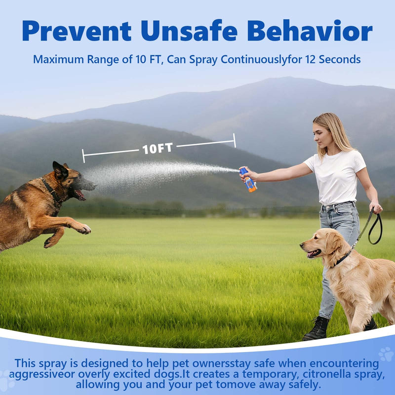Citronella Dog Deterrent Spray, Animal Deterrent Spray, Humane Deterrent Spray Spray to Deter Animals & Outdoor Use, Citronella Spray Deterrent, 70ml / 2.37Oz Blue1