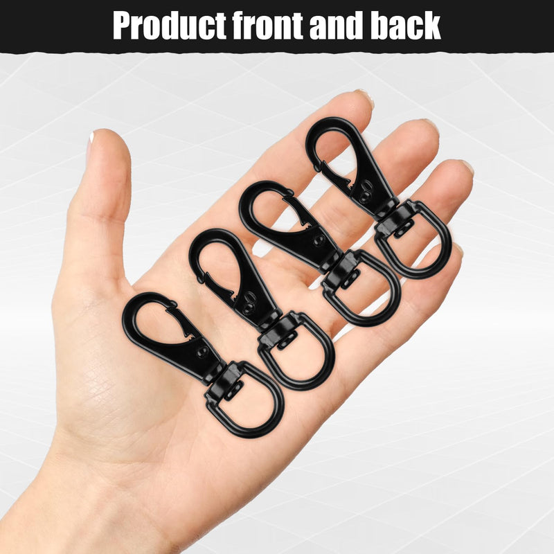 Stainless Steel Swivel Eye Snap Hook, 5 Pack (2.7 Inch) Heavy Duty Flag Clips for Flagpole Rope, Diving Clips Spring Hooks for Bird Feeders, Pet Chains, Dog Tie-Out Cable, Keychains 2.7-Inch