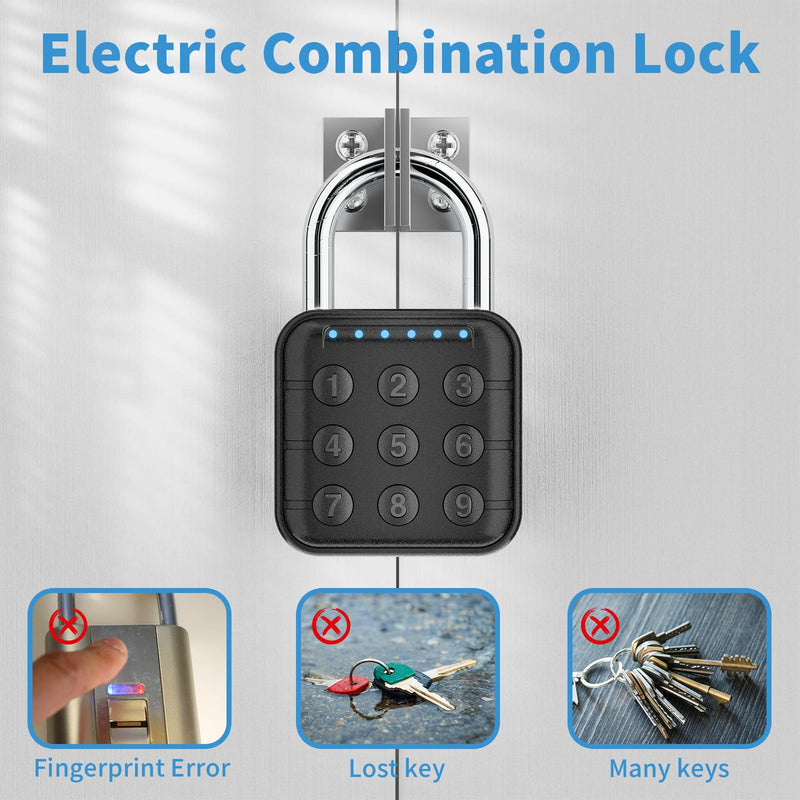 Combination Lock, Combination Lock for Locker, Locker Lock & Gym Locker Lock - High Security, Easy to Use for Gym, School, Travel, Outdoor (Black-2 Pack) Black-2 Pack