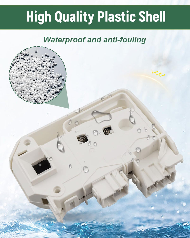 WH10X10008 Washer Door Lock Fits for GE Washing Machines WCVH4800K0WW WCVH4800K1WW, GE Washer Door Switch Assembly, Replace AH2374322 AP4508722 EA10055748