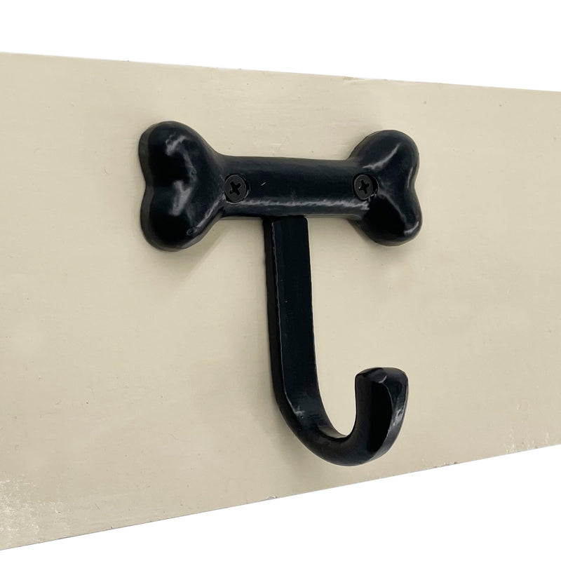– 4” Dog Bone Hook - Animal Farmhouse Style Kitchen Hook – 4 in Rustic Iron Hook for Cups, Towels, Utensils - Includes All mounting Hardware – HK107- Qty (4)