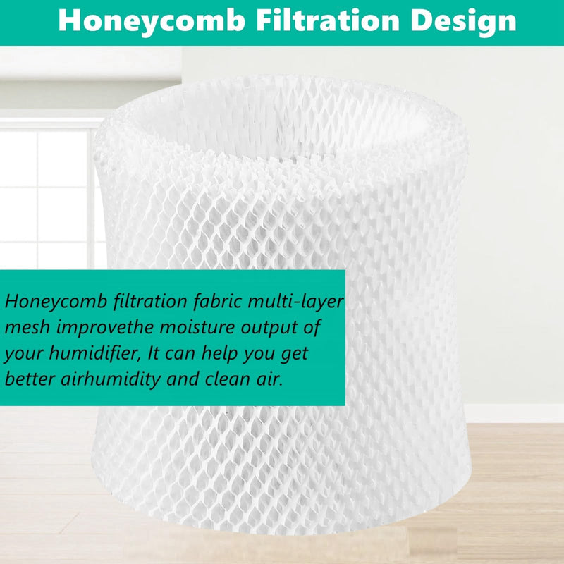 Humidifier Replacement Filter Compatible with Canopy Bedside and Nursery Humidifier,Made with Wood Pulp, Paper Filter, 4-Pack
