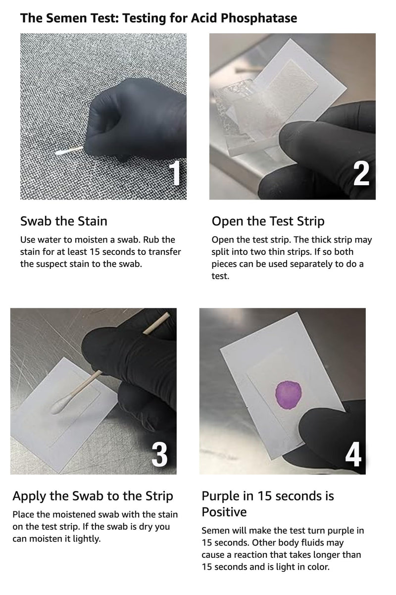 Infidelity Detection Kit | Find Two Substances Found in Male Body Fluids | Results in 10 Minutes | Three Kits Three Kits (3 Acid Phosphatase & 3 Prostate-Specific)