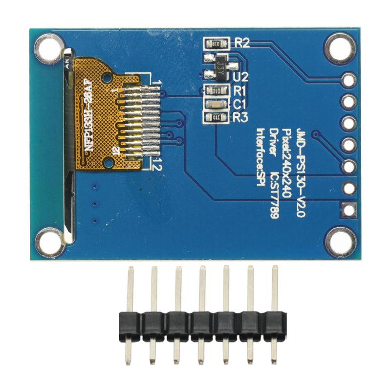 2 Pcs IPS 1.3 Inch 3.3V 7PIN SPI HD Full Color TFT Display Screen ST7789 Drive IC 240 * 240 LCD OLED Display 240x240 for Arduino STM32 C51