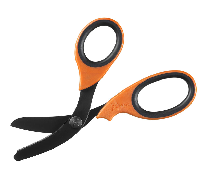7.5” Extreme Duty Trauma Shears. Tough and Durable Medical Scissors for The Paramedic, EMT, Nurse or Any Emergency Healthcare Provider Orange/Black