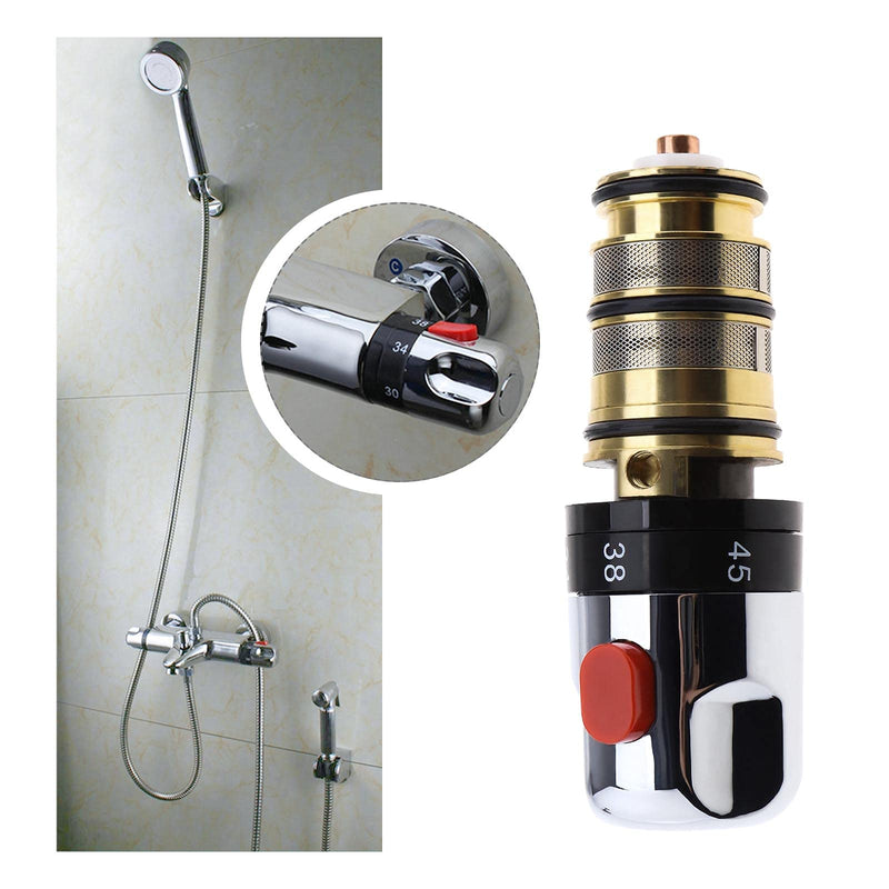 Thermostatic Bath Mixer Tap Shower Valve Handle Spare Repair Cartridge Kit Hot