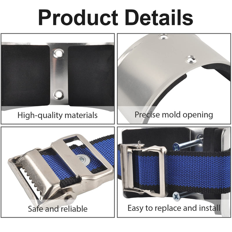 Drywall Stilt Replacement Parts, Universal Stilt Accessories Kit, Easy Use Leg Band Blue-Pair