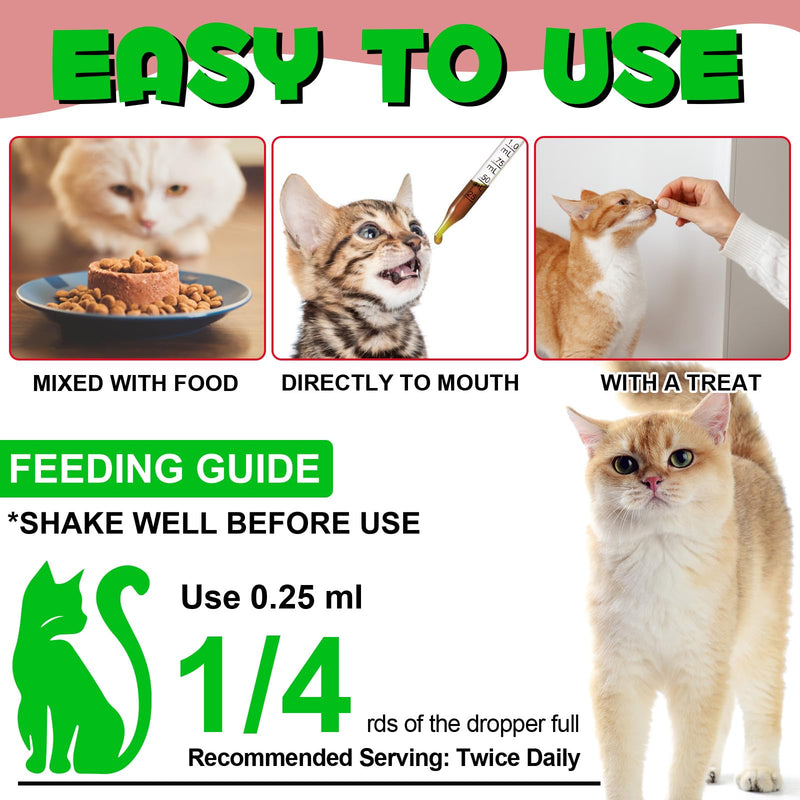 Urinary Tract for Cats, Natural Cat Urinary Tract Infection Treatment Drops Supports Bladder, Kidney Stone, Cat UTI, Cranberry Kidney Bladder Support Supplement, Chicken Flavor - 60ml / 2.02oz 1PCS