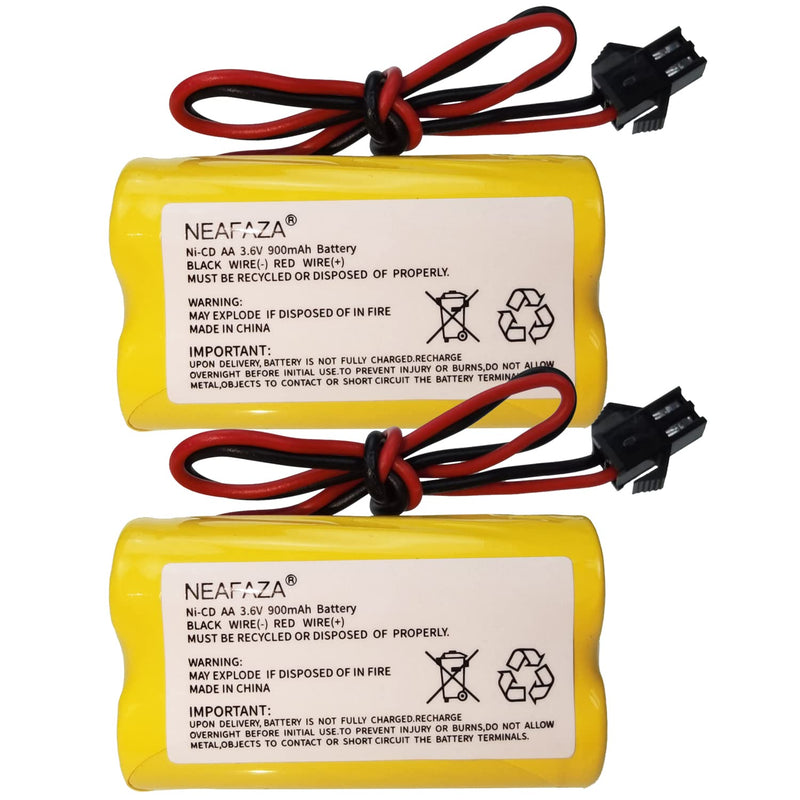 3.6V 900mAh NiCd Exit Sign Emergency Light Battery Replacement Compatible with Lithonia ELB B001 ELBB001 ELB-B001 Lithonia EU2 LED Interstate ANIC1566 Unitech 0253799(5 Pack) 5 Pack