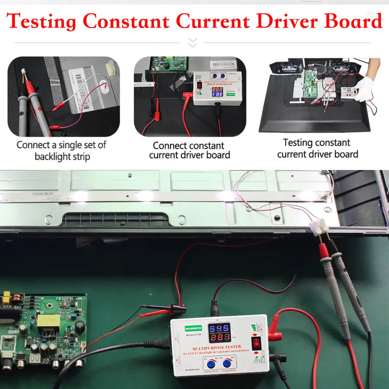 Multi Tester for LED TV Backlight ＆ Constant Current Board & All LED Repair | For LED Strips, Single LED Beads, COB Light Sources, Displays, Computers, Monitors, Vehicle LED Lights, Output 0-330V/0-150mA