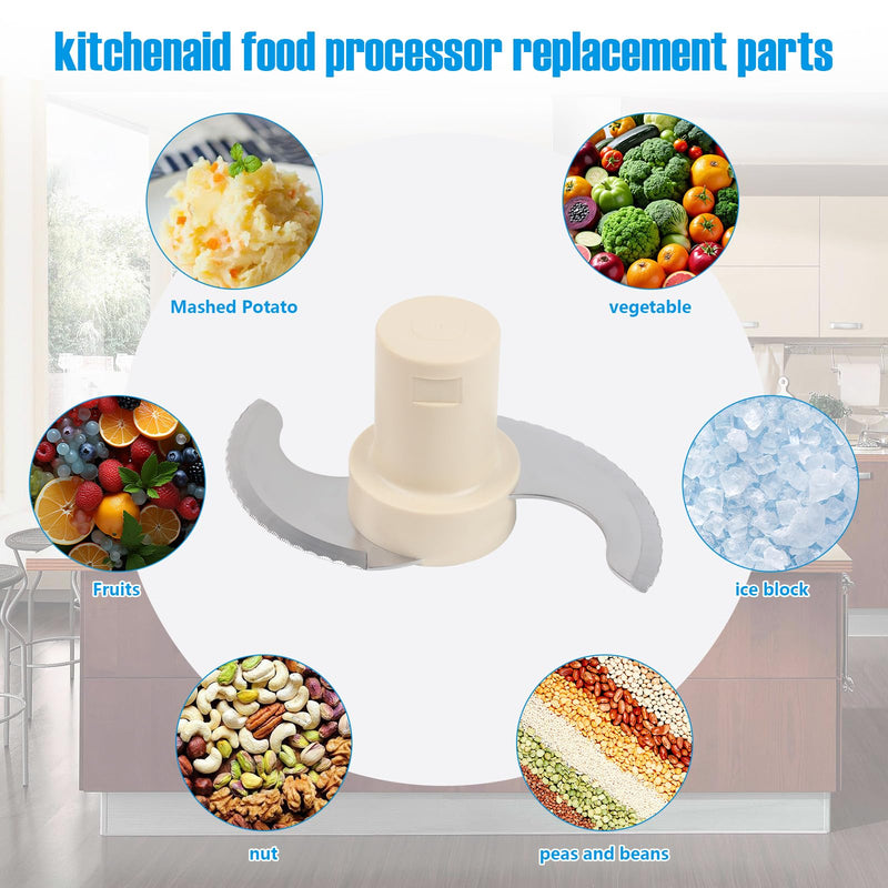 DLC-001TXB Main Stainless Steel Chopping Blade Replacement for Cuisinart 14-Cup Food Processor DLC-2014, DFP-14BCNY, DFP-14BCN, DFP-14BWN Kitchen Food Processor Part No. DLC-001TXB-CSR