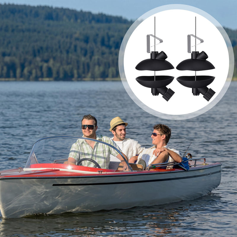 Lounsweer 2 Sets Through Gear Case Flushing Kit Transmission Flushing Kit Boat Flusher Compatible with Select Mercury Outboards and Sterndrive Engines