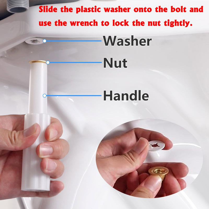 Toilet Tank to Bowl Coupling Kit, American Standards Toilet Part Champion 4 AS738756-0070A, Complete Set with Gasket, Bolts and Other Essential Parts for Most 3 Inch Flush Valve Opening Tanks