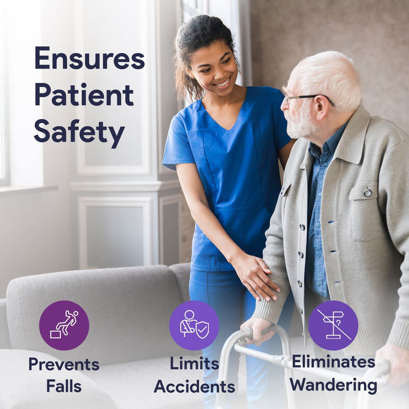 Bed Alarm for Elderly Dementia Patients, Sensor, Magnet, Nurse Bell -Chair and Bed Alarm and Fall Prevention for Elderly - Fall Alert Devices for Elderly - Chair Alarm Includes 9V Battery All-In-One System