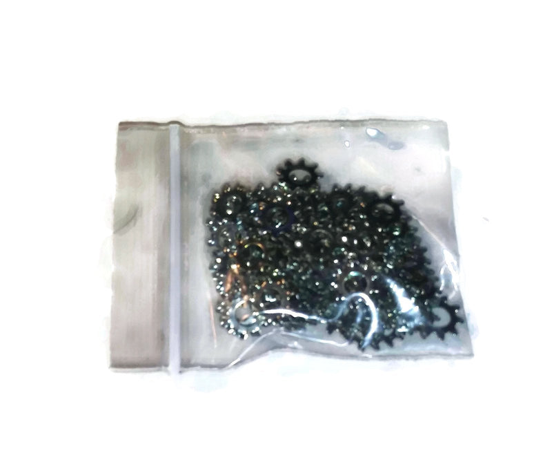 Number 8 External Tooth Lock Washer Zinc Plated 100 Pack