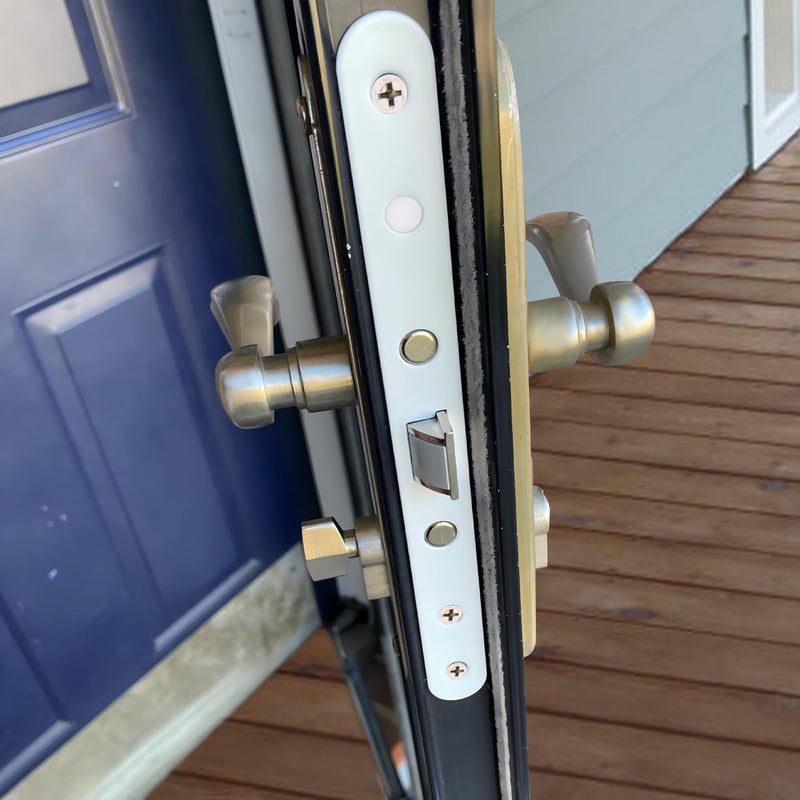 2 Point Bolt Mortise Lock Body Fit Pella Storm Doors, All White