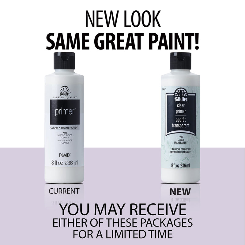 FolkArt, Clear Primer, 8 oz, 8 Fl Oz (Pack of 1)
