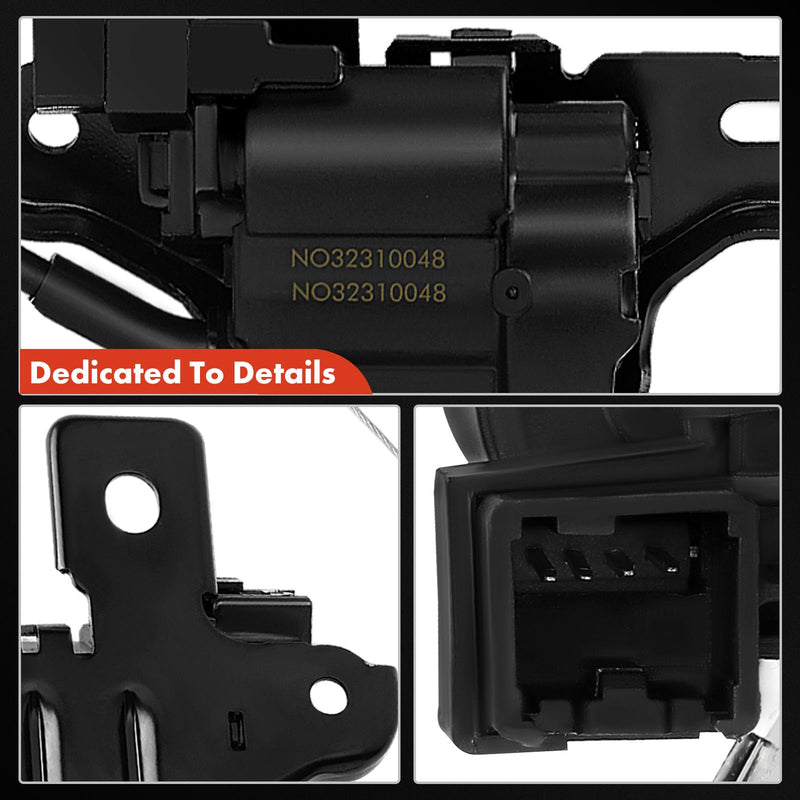 A-Premium Rear Trunk Latch Tailgate Lock Actuator FR3Z5443200A Compatible with Ford Mustang 2015-2019, Fusion 2013-2019 & Lincoln MKZ 2013-2019, Rear Tailgate Lift Gate Latch Lock Actuator