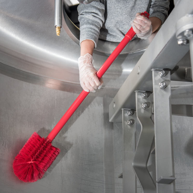 SPARTA Industrial Tank Brush Pipe Brush, Drain Brush with Handle for Commercial Kitchens, Polyester, 30 Inches, Red 1