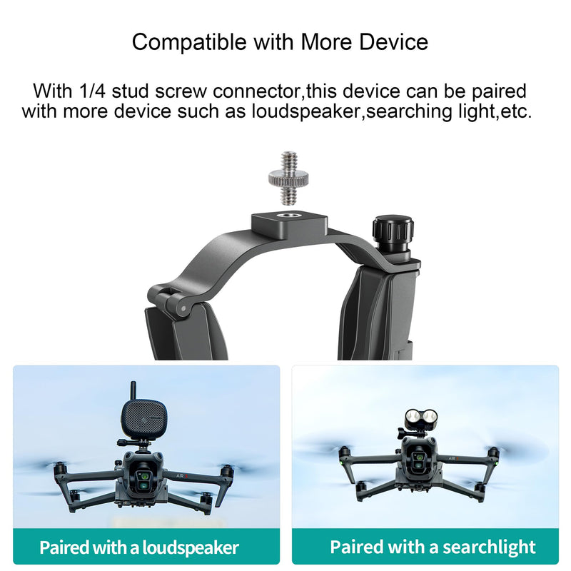 Air 3S Airdrop System, Transport Release with Landing Gear Wedding Ring Thrower Fishing Bait Clip Delivery Advertising Rescue Kit for DJI Air 3S /Air 3 Accessories