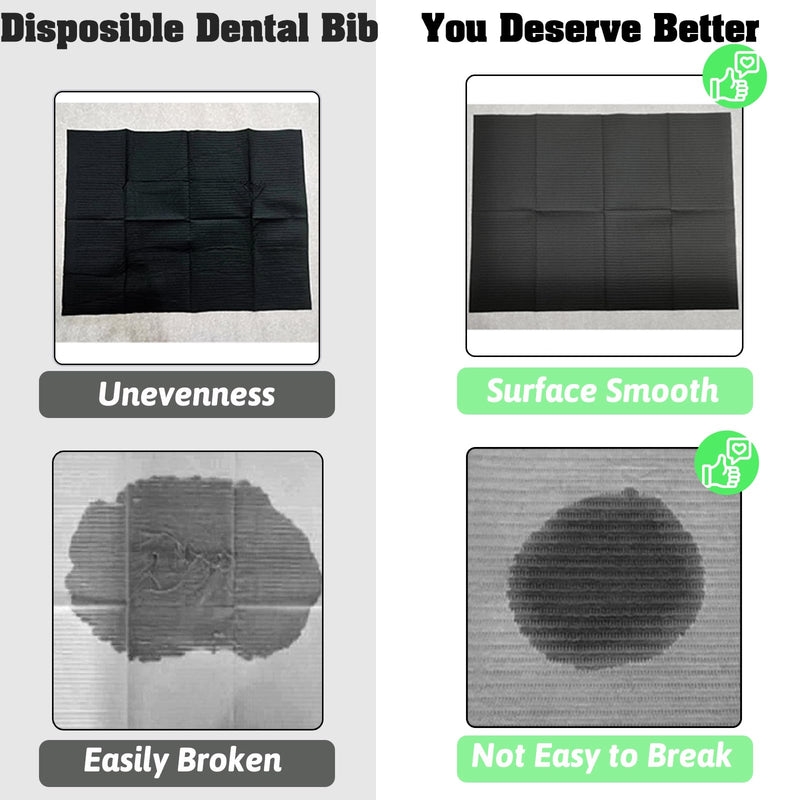 Dental Bibs Waterproof Table Covers 3 Ply Tattoo Bib Multi-functional Tray Covers Clean Pad for Nail Table Cover 50pcs