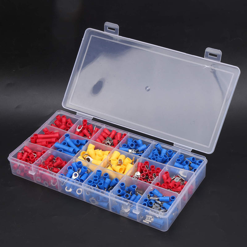 Wire Connector Kit, Crimp Terminal Kit Cold‑Pressed 520Pcs Easy to Install for Professional Use for Industry
