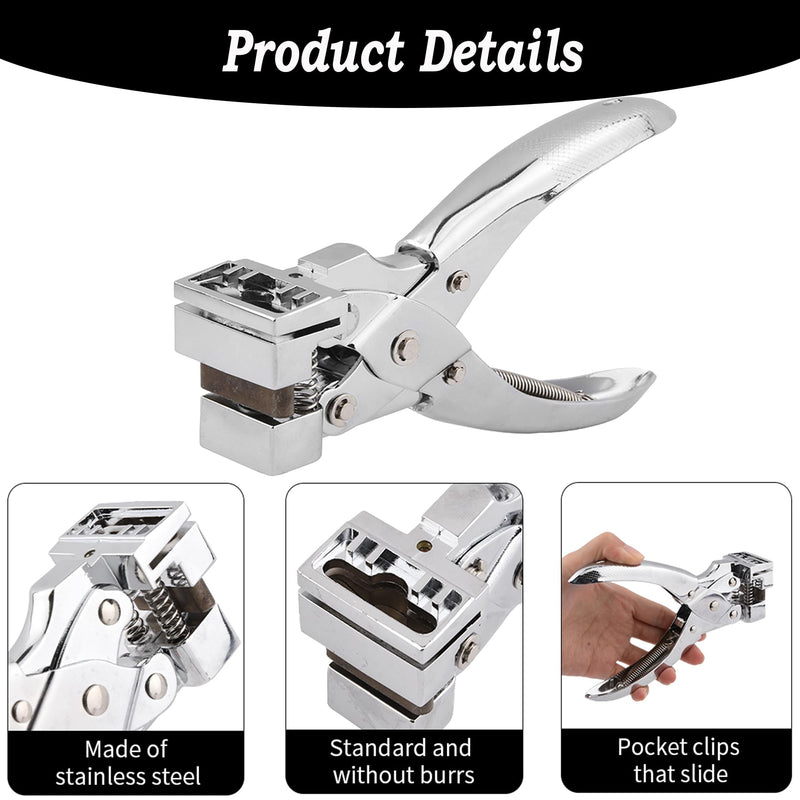 T-Slot Hole Punch Heavy Duty - Steel Handheld Hanger Hole Punch Tag Punches Airplane Hole Punches for Paper Crafts, Badge & ID Card, PVC Cardboard