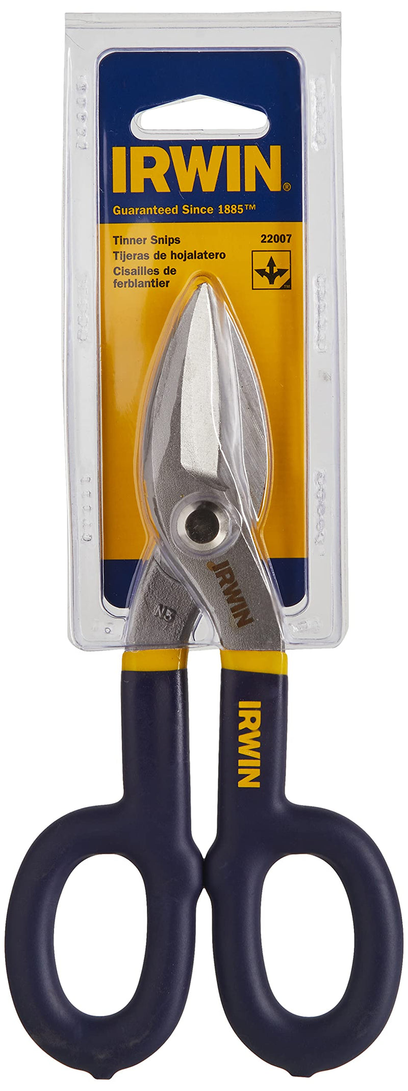 IRWIN Tin Snip, Flat Blade, 7-Inch (22007)