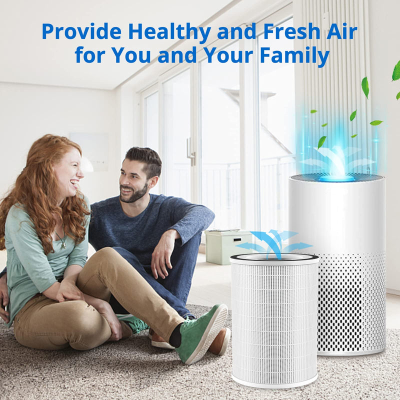 KILO Replacement Filter for Afloia KILO Air Purifier, White, 2 Pack White-Regular