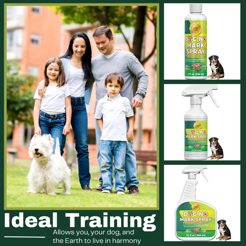 16.0 Oz No Pee Here Formula - Protects Carpets, Floors & Indoor - Stop Dog Pee Spray - Puppy Potty Training Spray - Housebreaking Training Aid for Puppies 17.9 Fl Oz