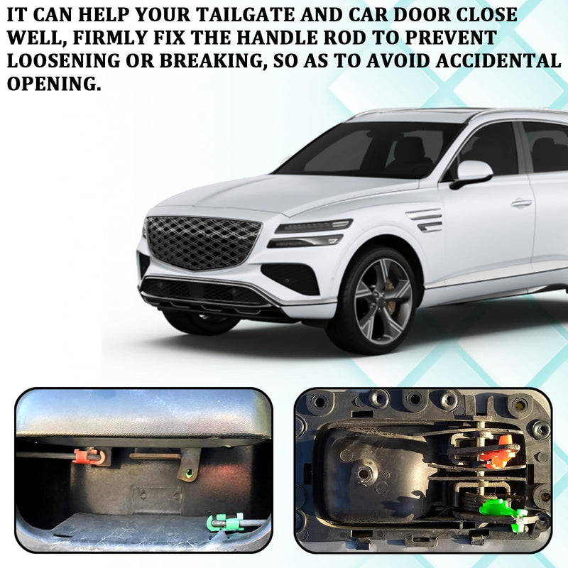 80 PCS Car Door Lock Rod Clips Assortment Kit, Door Handle Lock Rod Hood Latch Locking Push Clip, Left and Right Door Handle Rod End Clip Retainer for GM Chevy GMC Trucks Pickups White - NewNest Australia