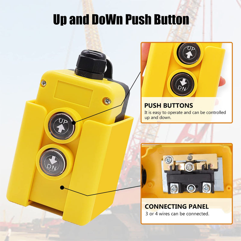 mankk 4 Wire Dump Trailer Remote Control Switch 12V DC Up Down Control Switch Double Acting Hydraulic Pump Power Unit for Truck Lift Gate Cranes Wrecker M-G018-4W