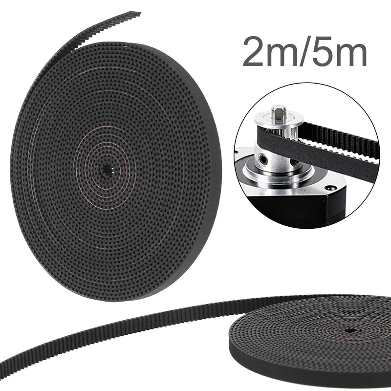GT2 Timing Belt 5M (16.4ft) Length Open Belt 2mm Pitch 6mm Width Rubber Fiberglass