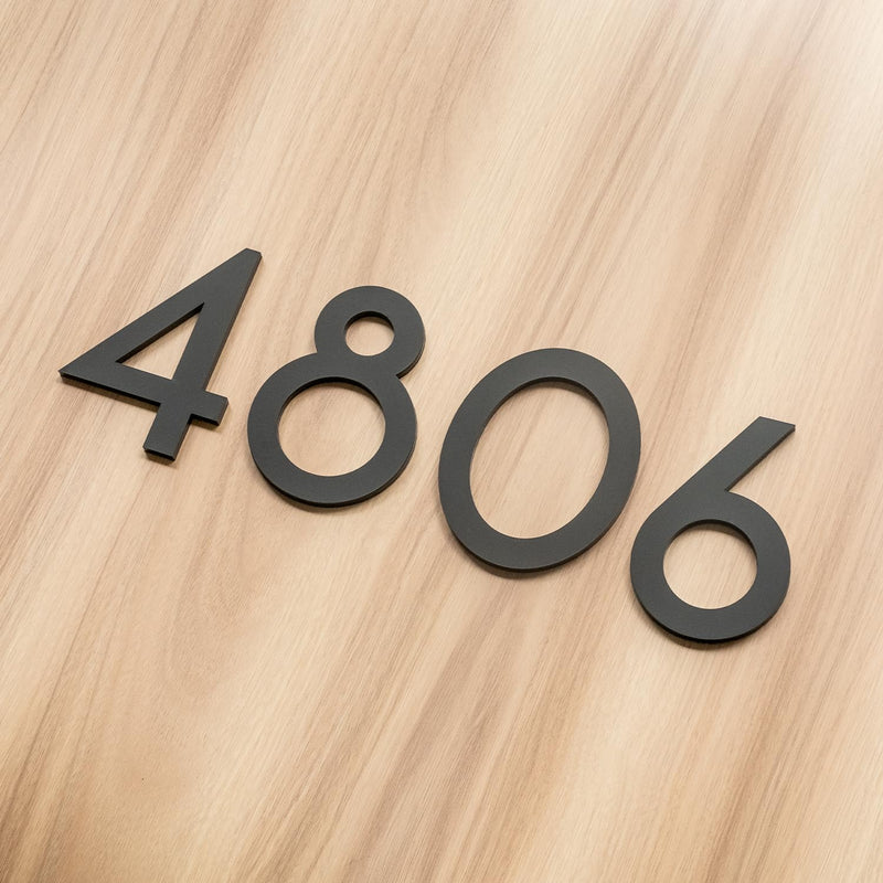 4 Inch House Numbers, Self-adhesive Mailbox Numbers Modern House Numbers for Outside Address Numbers for House Office Hotel Room Farmhouse Easy to Install Strong adhesive backing (3, Black) 4 Inch 3, Black