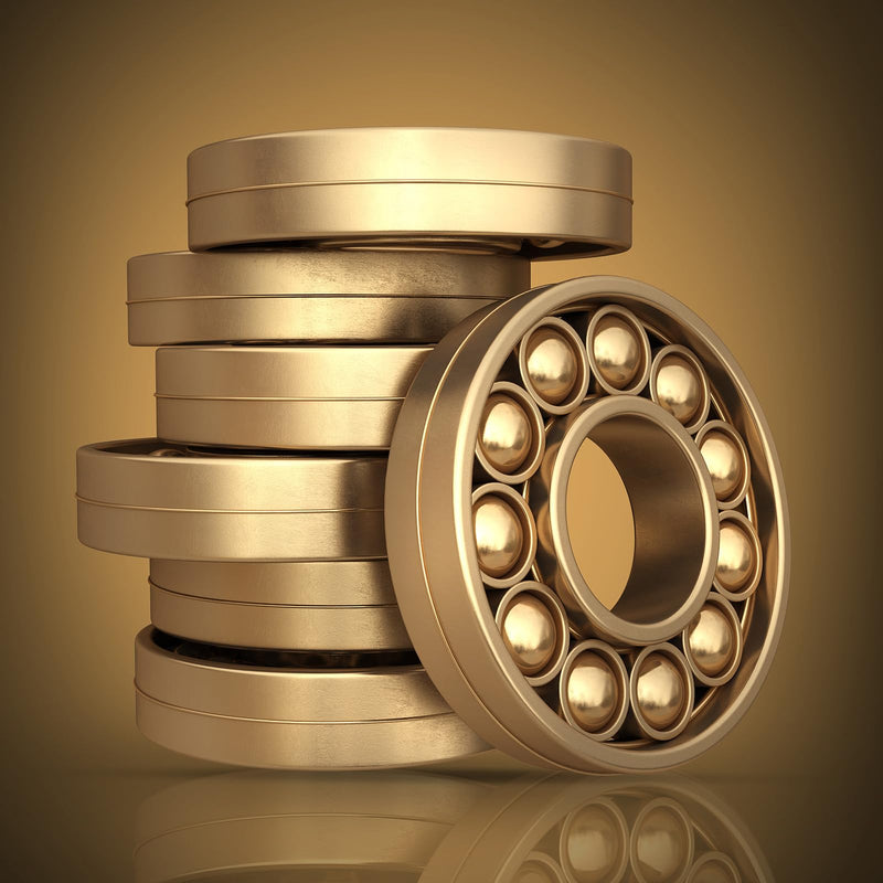 uxcell 500 Pcs Bearing Balls, 2mm Diameter H62 Precision Solid Brass Bearing Balls Industrial Brass Ball Spheres for Machinery, Automotive, and DIY