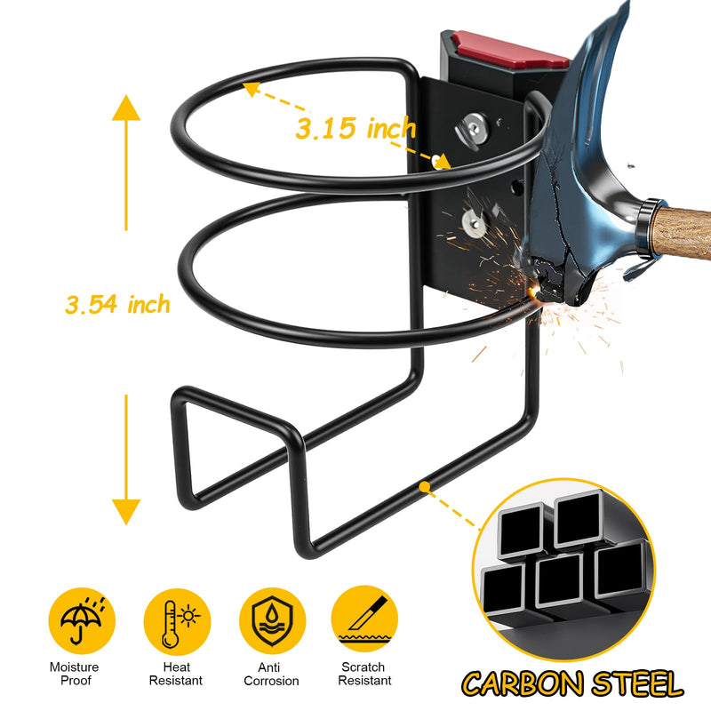 Cup Holder Compatible with ToughBuilt StackTech Toolbox Rail, No-Drill Clip-On Drink Holder, Secure Beverage Mount for Water Bottles, Coffee Cups & Cans, Heavy-Duty Jobsite Accessory
