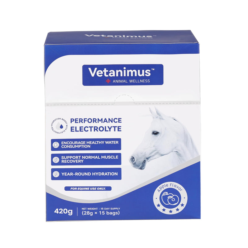 Horse Electrolytes Powder, Electrolyte for Horses with Sodium & Potassium, Equine Hydration Supplement 420g Box