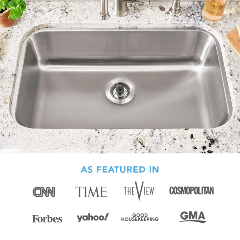 Kitchen SinkShroom Revolutionary Clog-Free Stainless Steel Sink Strainer, Chrome gray 1-(Pack)