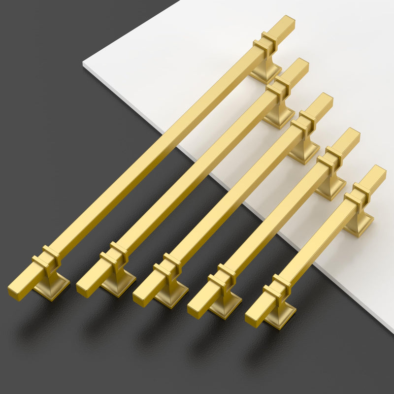 FILTA 2 Inch (55MM) Gold 10 Pack Cabinet Knobs,Gold Kitchen Knobs for Cabinets T Bar Knobs Kitchen Cabinet Handles and Knobs Cabinet Hardware for Cabinets Cupboard Drawer Single Hole Knob
