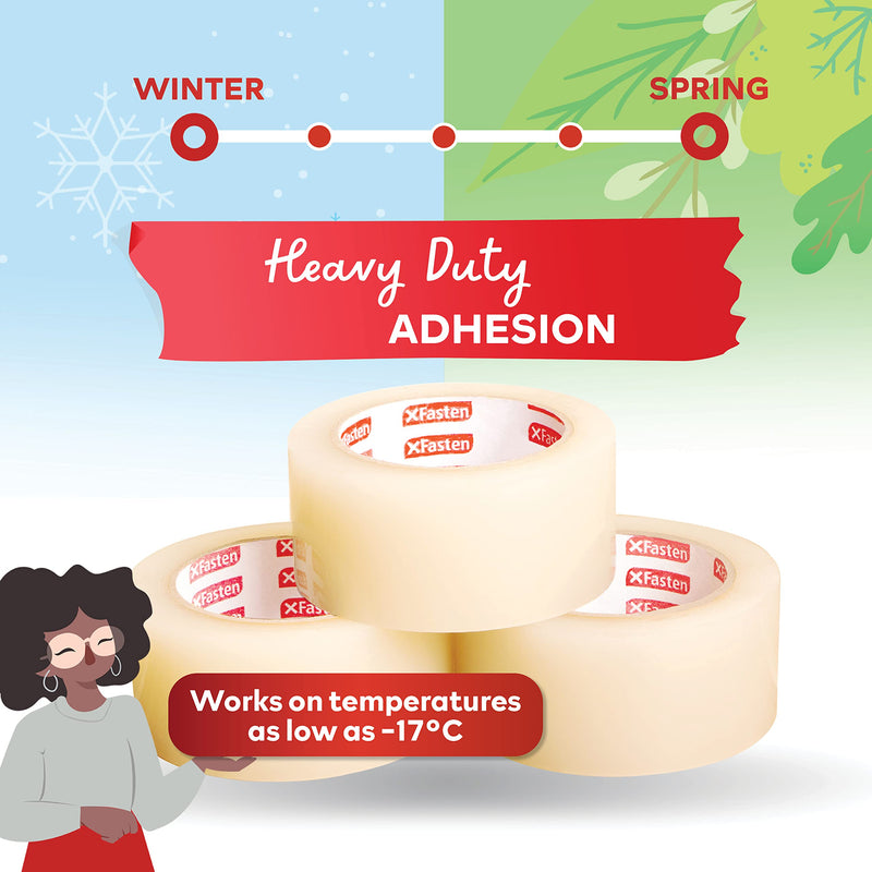 XFasten Window Tape for Winter 2-Inch x 30-Yards 1.5” Core, Residue-Free Window Weather Sealing Tape for Winter, Window Draft Stopper Window Insulation Tape for Window Weather Stripping