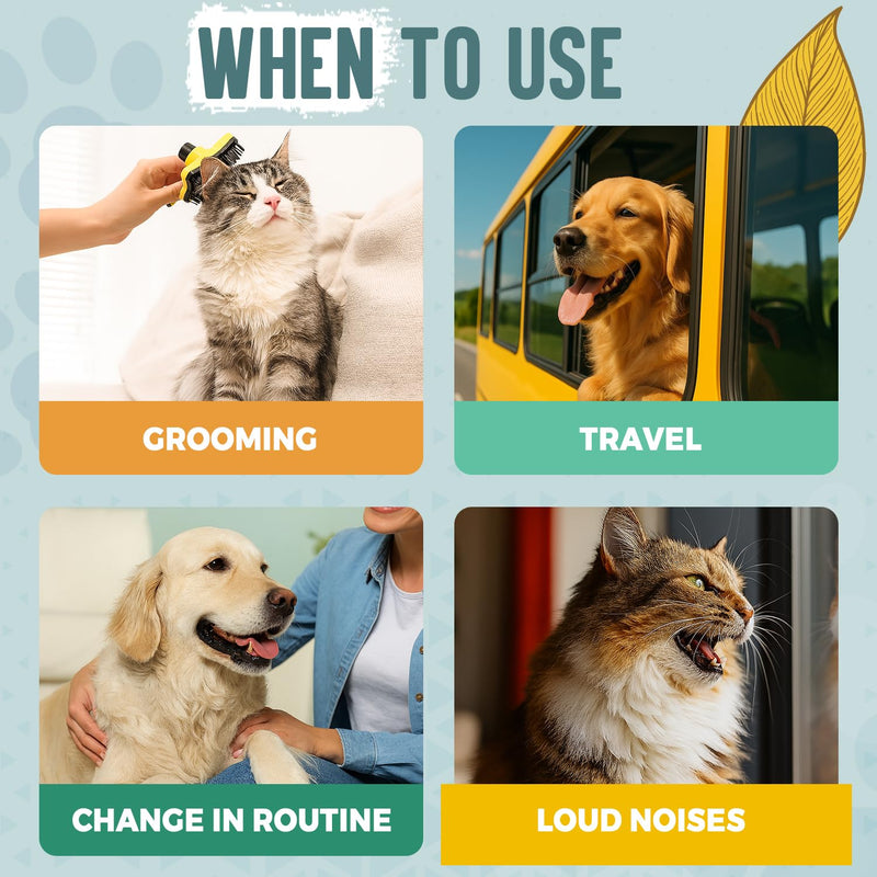 ALFIE'S CHOICE Pet Calming Aromatherapy Spray for Dogs | 3.4 fl oz Travel Size | Lavender & Valerian Aromatherapy Mist | for Crate, Car & Vet Visit Comfort