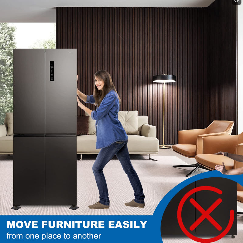 Furniture Sliders, 8pcs 4.7 inch Square Furniture Moving Kits Carpet Sliders for Moving Furniture, Heavy Duty Furniture Movers - Protect The Surface of Carpet, Easily Move Any Items! - NewNest Australia