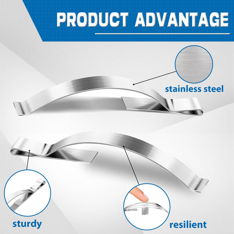 30 PCS Window Screen Tension Spring Clips - Securely Hold Screens in Aluminum Channels - 1/4” Wide 2-1/4” Long - Durable Stainless Steel Stabilizing Screen Windows