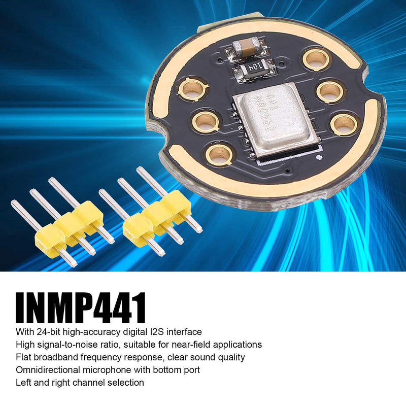 INMP441 Microphone Module with Omnidirectional I2S Interface, High Definition Sound, for Electronic Components
