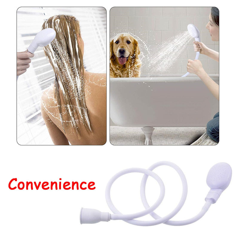 9.84ft/3m Sink Spray Hose,Portable Sink Hose Faucet Sprayer,Shampoo Sprayer Handheld Hose Faucet Shower Head Spray Hose for Bathing Baby,Pets,Washing Hair,Rinsing Vegetables,Utility Sink 3M/9.84FT
