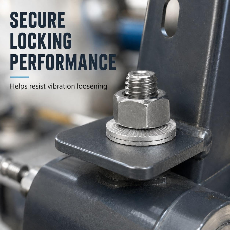 Double Layer self-Locking washers Anti-Loosening Washers Belleville Washers Vibration-Resistant Locking Fasteners for Automotive,IndustrialMachinery,Construction Equipment & Maintenance (5/16",20) 5/16" 20