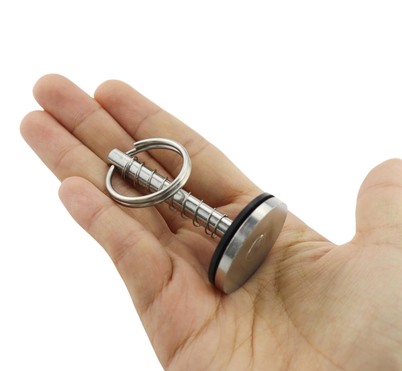 316 Stainless Steel Marine Hatch Cover Handle pins, Spring pins, Hatch Cover pins, bin Door Pull Rings (4, Φ1/3in(7.8mm)) Φ1/3in(7.8mm) 4